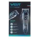 Аккумуляторная машинка для стрижки (clipper) VGR V-051, 4 насадки, 2500 mAh, LED display