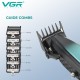 Аккумуляторная машинка для стрижки (clipper) VGR V-270, 6 насадок, 9000 RPM, 2500 mAh, LED display