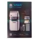Электробритва VGR V-350 SILVER шейвер, двойное лезвие, 2 насадки, LED Display