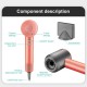 Фен профессиональный VGR V-440 PINK, 3 уровня обдува, 3 уровня температуры, 11000 RPM 3 насадки