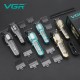 Комплект VGR 2 в 1 V-600&900 GOLD, аккумуляторная машинка для стрижки (clipper) и триммер, 10 насадок, LED