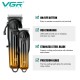 Комплект VGR 2 в 1 V-646 аккумуляторная машинка для стрижки (clipper) и триммер