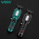 Триммер VGR V-900 BLACK, 4 насадки, LED display, 7000 RPM