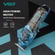Триммер VGR V-923, 4 насадки, LED display