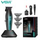 Тример VGR V-992 GREEN, 9000 RPM, 2000 mAh, 3 насадки, LED display