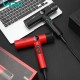 Фен профессиональный VGR V-401 RED, 40 уровней обдува 7000 - 11000 RPM, 40 уровней температуры 60°C - 100°C ,