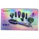 Фен-щетка стайлер VGR 8 в 1 V-488 PURPLE, 8 насадок, 4 режима