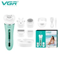 Эпилятор VGR 5 в 1 V-751 GREEN, 5 насадок, IPX6