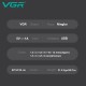Комплект VGR 2 в 1 V-600&900 GREEN, аккумуляторная машинка для стрижки (clipper) и триммер, 10 насадок, LED