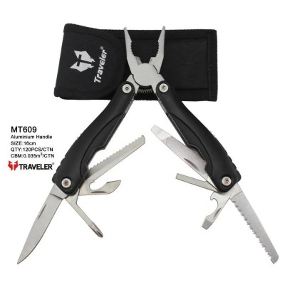 Мультиинструмент (Мультитул) Traveler MT609 Black/Blue/Red/Yellow 9 в 1 16см