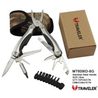 Многофункциональный нож (мультитул) с комплектом бит Traveler MT609ID-8G 16см Многофункциональный нож (мультитул) с комплектом бит Traveler MT609ID-8G 16см