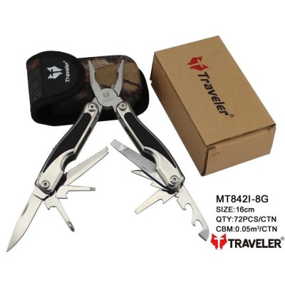 Мультиинструмент Мультитул Traveler MT842I-8G Black/Grey 16см