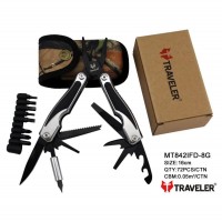 Многофункциональный нож (мультитул) Traveler с комплектом бит MT842IFD-8G 16см