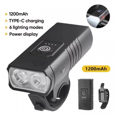 Велофонарь F0-60-2T6, waterproof, Li-Ion аккумулятор, ЗУ Type-C