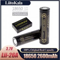 Аккумулятор 18650, LiitoKala  Lii-26A, 2600mAh, ОРИГИНАЛ