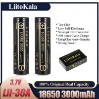Аккумулятор 18650, LiitoKala  Lii-30A, 3000mAh, ОРИГИНАЛ
