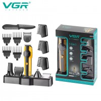Набор для стрижки VGR 13 в 1 V-173 YELLOW, 13 насадок, LED display