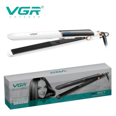 Плойка VGR V-515 WHITE, температура от 100°C до 210°C, керамическое покрытие, LED display, 50 Вт
