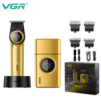 Комплект VGR 2 в 1 V-977&V-377 GOLD, триммер и шейвер