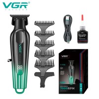 Триммер VGR V-935 GREEN, 5 насадок, 7000 RPM, LED display