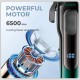Аккумуляторная машинка для стрижки (clipper) VGR V-013 BLUE, 8 насадок, 6500 RPM, 2000 mAh, LED display