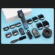 Аккумуляторная машинка для стрижки (clipper) VGR V-001 BLUE, 10 насадок, 9000 RPM, 4600 mAh, LED light, LED