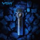 Аккумуляторная машинка для стрижки (clipper) VGR V-001 BLUE, 10 насадок, 9000 RPM, 4600 mAh, LED light, LED