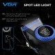 Аккумуляторная машинка для стрижки (clipper) VGR V-001 BLUE, 10 насадок, 9000 RPM, 4600 mAh, LED light, LED