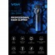 Аккумуляторная машинка для стрижки (clipper) VGR V-001 BLUE, 10 насадок, 9000 RPM, 4600 mAh, LED light, LED