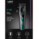 Аккумуляторная машинка для стрижки (clipper) VGR V-195 GREEN, 8 насадок, 9000 RPM, 2500 mAh, LED display