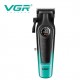 Аккумуляторная машинка для стрижки (clipper) VGR V-196 GREEN, 8 насадок, 7000 RPM, 2000 mAh, LED display