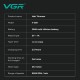 Триммер V-260 RED, 3 насадки, 2000mAh, 9000 RPM, LED display