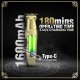 Триммер V-265, 4 насадки, 1600mAh, 8000 RPM, LED display