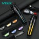 Аккумуляторная машинка для стрижки (clipper) VGR V-273 GOLD, 6 насадок, 8000 RPM, 3000 mAh, LED display