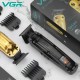 Аккумуляторная машинка для стрижки (clipper) VGR V-904 GOLD, 4 насадки, 2000 mAh, LED display