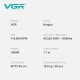 Фен профессиональный VGR V-445 BLUE, 3 уровня обдува, 4 уровня температуры, 1600 Вт, 110000 RPM
