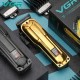 Аккумуляторная машинка для стрижки (clipper) VGR V-138 GOLD, 4 насадки, 7000 RPM, 2500 mAh, LED display