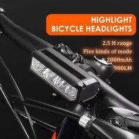 Велофара мощная EOS610-3LED, 900LM, Waterproof, Li-Ion аккумулятор, ЗУ Type-C