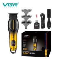 Триммер VGR V-226 GOLD, 9000 RPM, 3 насадки, LED display