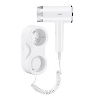 Фен настенный VGR V-407 WHITE, 2 уровня обдува, 3 уровня температуры