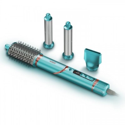 Фен-стайлер VGR 4 в 1 V-474 BLUE, Professional, 4 насадки, 1400 Вт