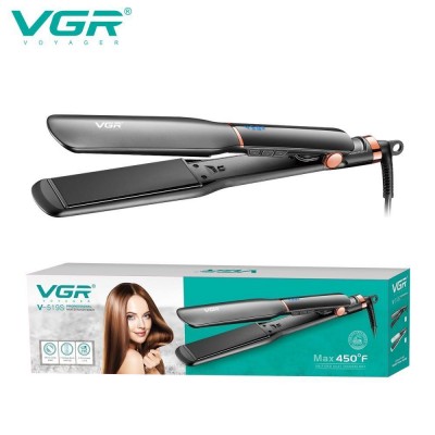 Выпрямитель для волос VGR V-519S BLACK, 100-230°C, керамическое покрытие 38 мм, 70 W, LED display