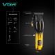 Аккумуляторная машинка для стрижки (clipper) VGR V-026 GOLD, 6 насадок, 9000 RPM, LED display
