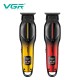 Триммер VGR V-226 RED, 9000 RPM, 3 насадки, LED display