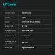 Триммер VGR V-226 RED, 9000 RPM, 3 насадки, LED display