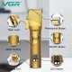 Аккумуляторная машинка для стрижки (clipper) VGR V-280 GOLD, 6 насадок, LED display
