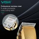 Аккумуляторная машинка для стрижки (clipper) VGR V-280 GOLD, 6 насадок, LED display