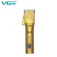 Аккумуляторная машинка для стрижки (clipper) VGR V-280 GOLD, 6 насадок, LED display