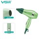 Фен складной VGR V-432 GREEN, 3 уровня обдува, низкий уровень шума, 1000 Вт