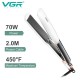 Выпрямитель для волос VGR V-519S WHITE, 100-230°C, керамическое покрытие 38 мм, 70 W, LED display